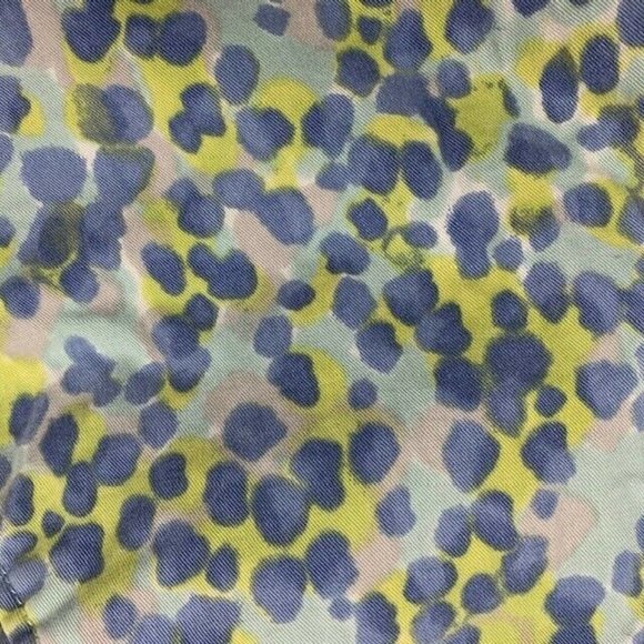 Gap Khakis Size waist 31 Skinny Mini Green Blue Pattern Stretch - Picture 3 of 6